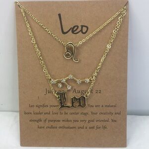 NEW Leo 3 separate necklaces Best Friends Gold Constellation